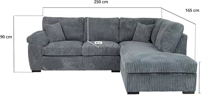 Jumbo Cord Amalfi Collection 2-Seater, 3-Seater, 3+2 Seater and Corner Sofas