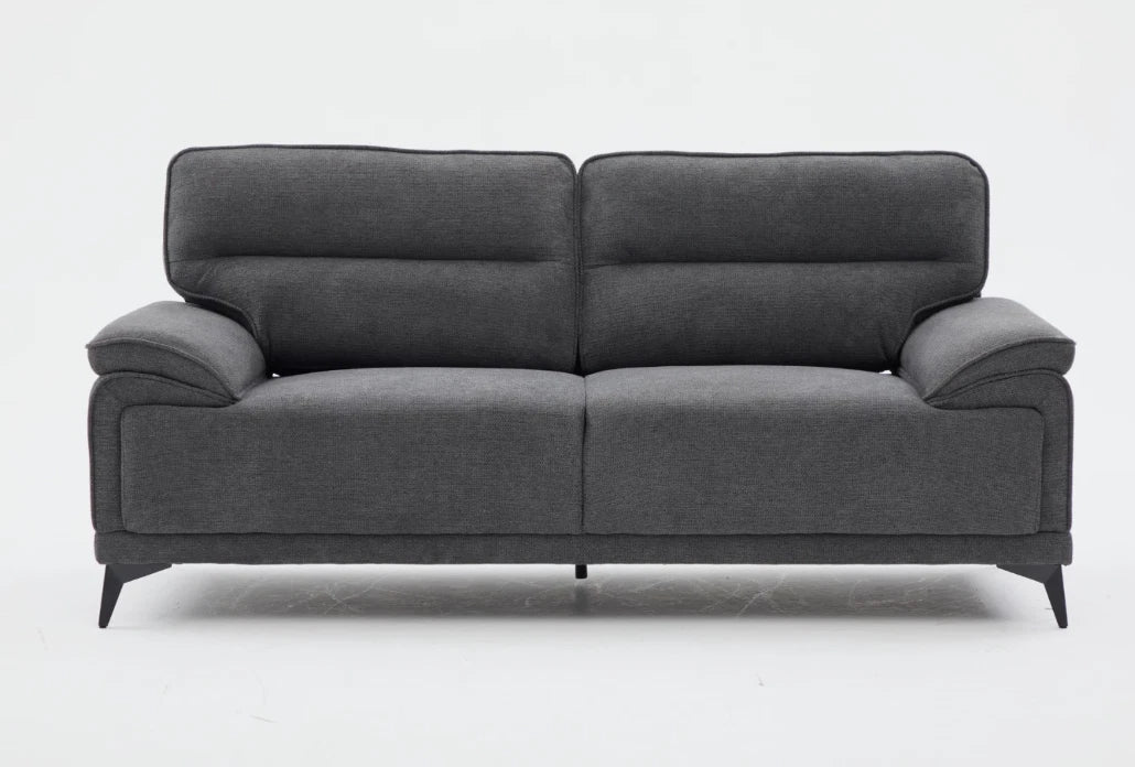 MNS Kate 3+2 Large Sofa, Chenille Fabric In Grey, Green & Dark Grey Colours