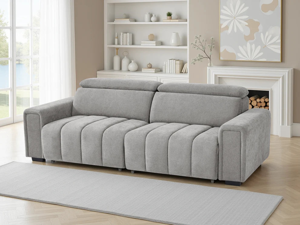 MNS Molly Electric Sofabed Grey 3 Seater
