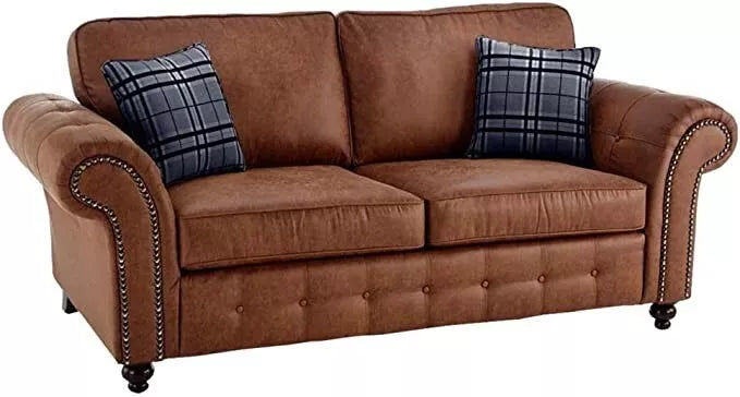 Brown Sofa Corner Suite Oakland 3 Seater 2 Seater Armchair Sofa Set Fabric Sofa