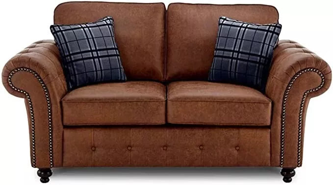 Brown Sofa Corner Suite Oakland 3 Seater 2 Seater Armchair Sofa Set Fabric Sofa