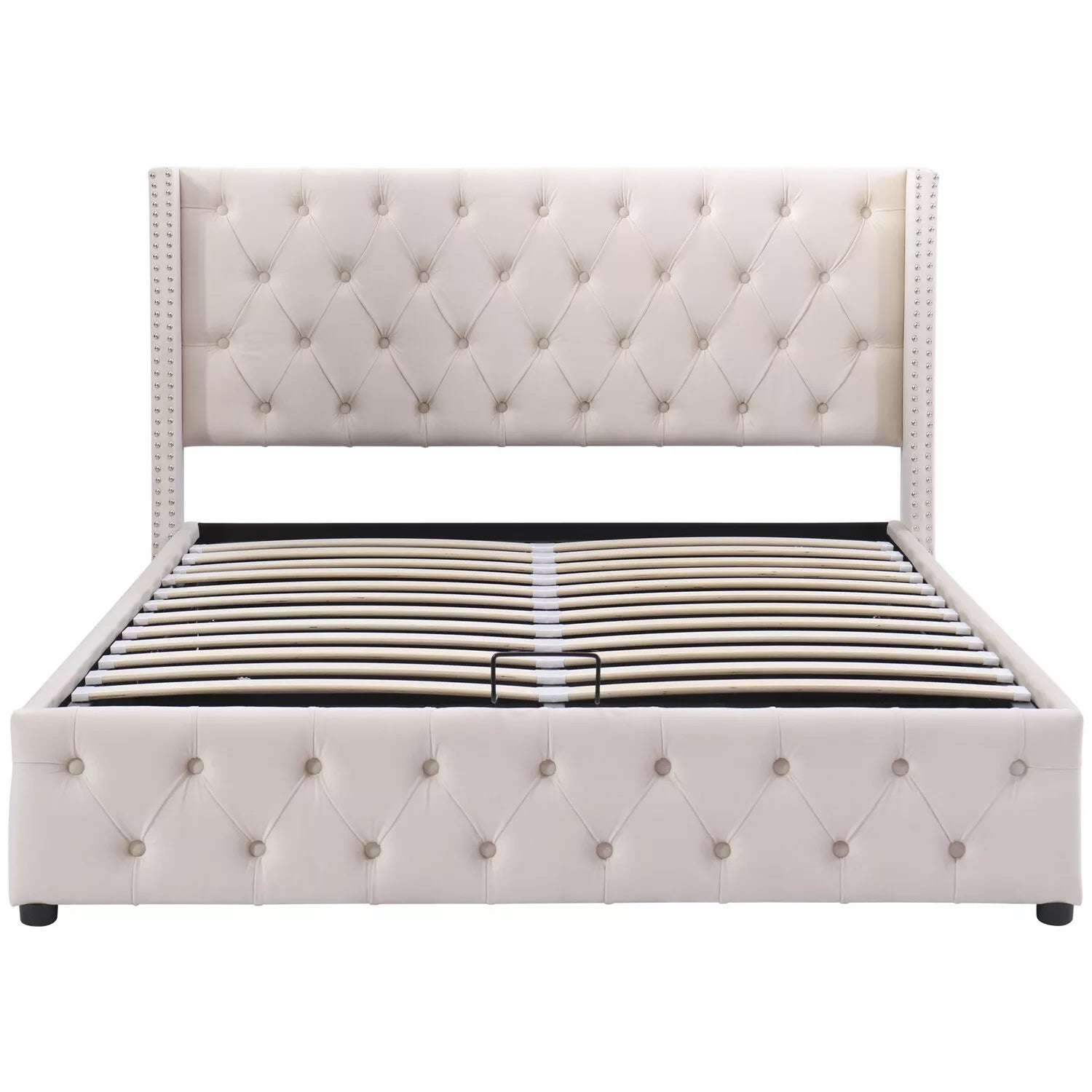 Ottoman Gas Lift Storage Bed Frame 4ft6 5ft Double King Size Velvet Upholstered