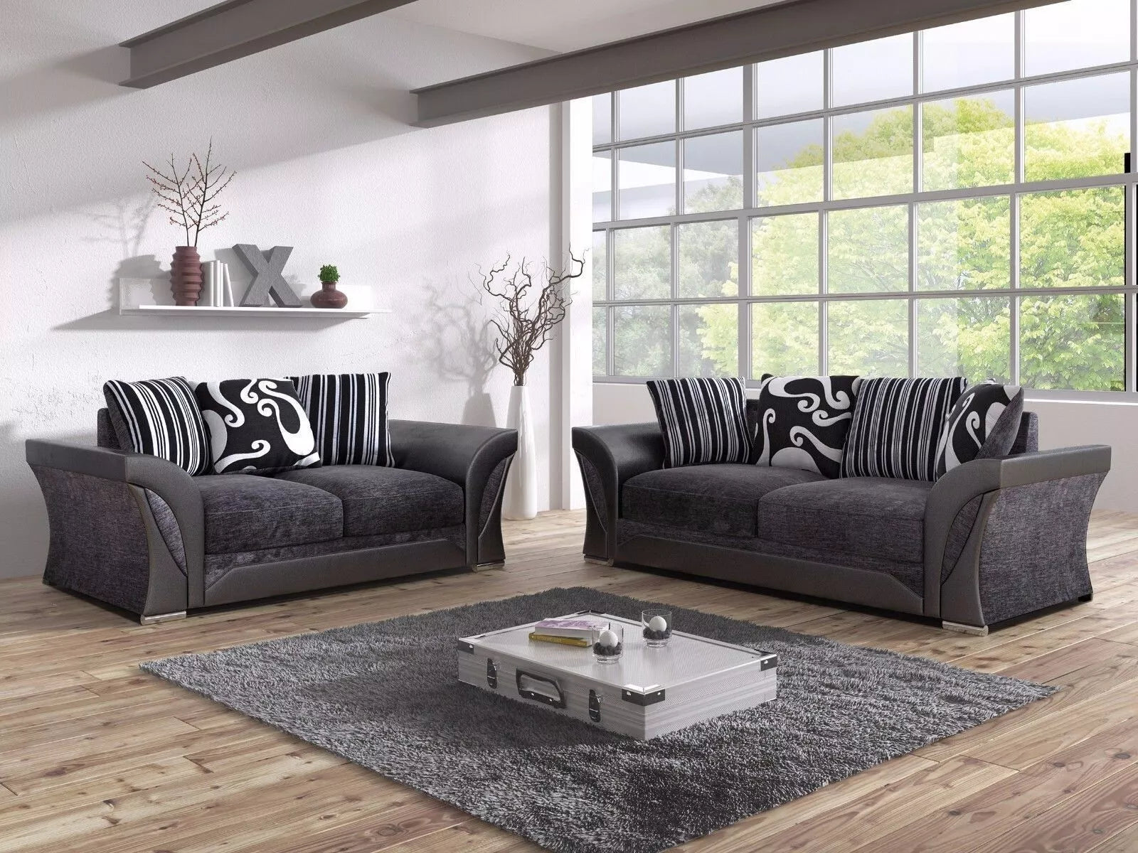 Shannon Fabric 3+2 Seater Luxurious Sofa