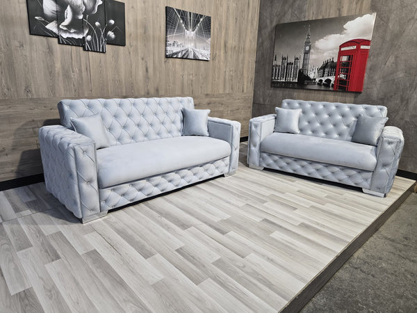 Turkish Style Sofa Bed With Storage Plush Chesterfield Arms Ottoman Settee