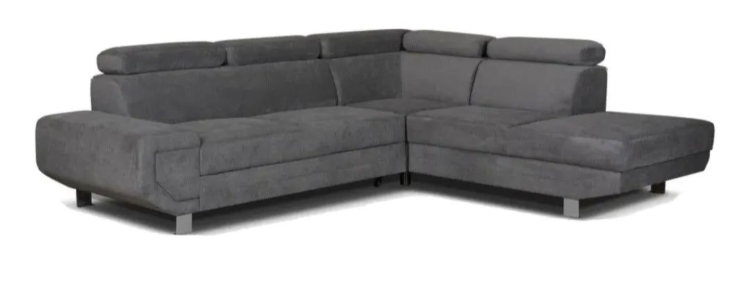 Artic Sofa Bed Grey Fabric With Storage