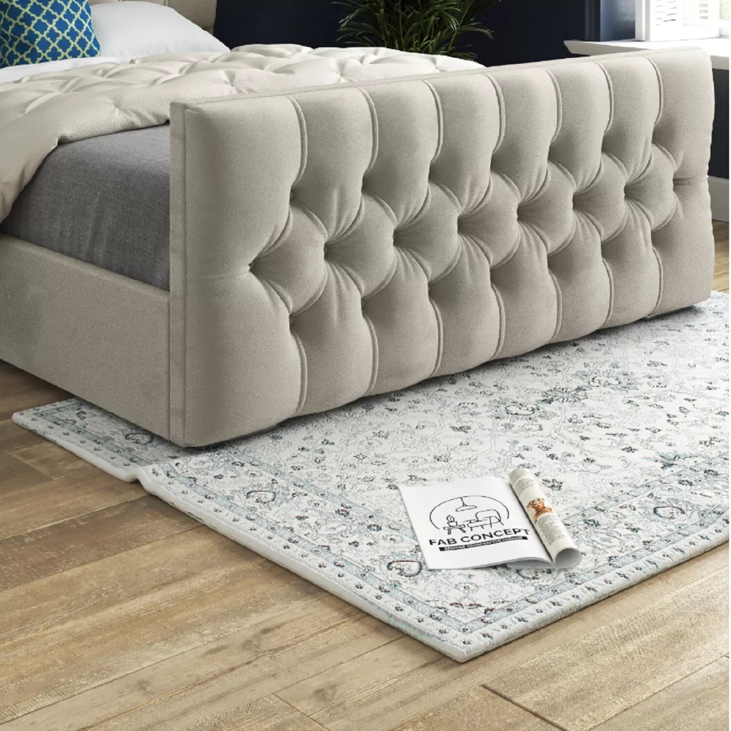 Chesterfield Upholstered Bed Frame Plush Velvet Ottoman Bed 4ft6,5ft,6ft