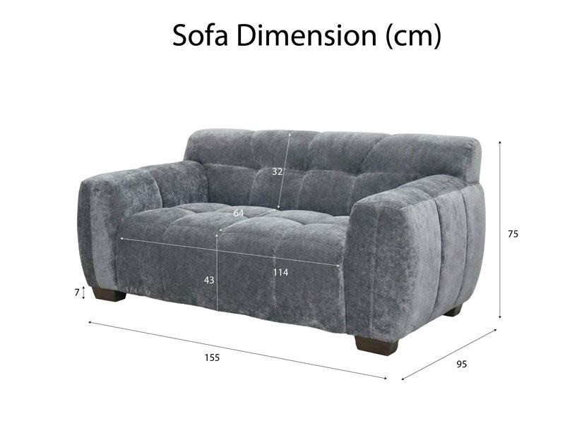 MNS Aluxo Harlem Sofa Range in Chocolate Velvet