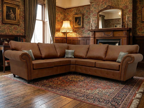 Brown Sofa Corner Suite Oakland 3 Seater 2 Seater Armchair Sofa Set Fabric Sofa