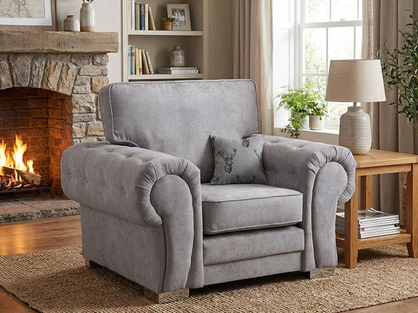 Verona Fullback Fabric Armchair