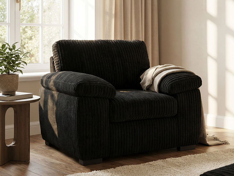 MNS Luxury Life Amalfi Jumbo Cord Fabric Armchair
