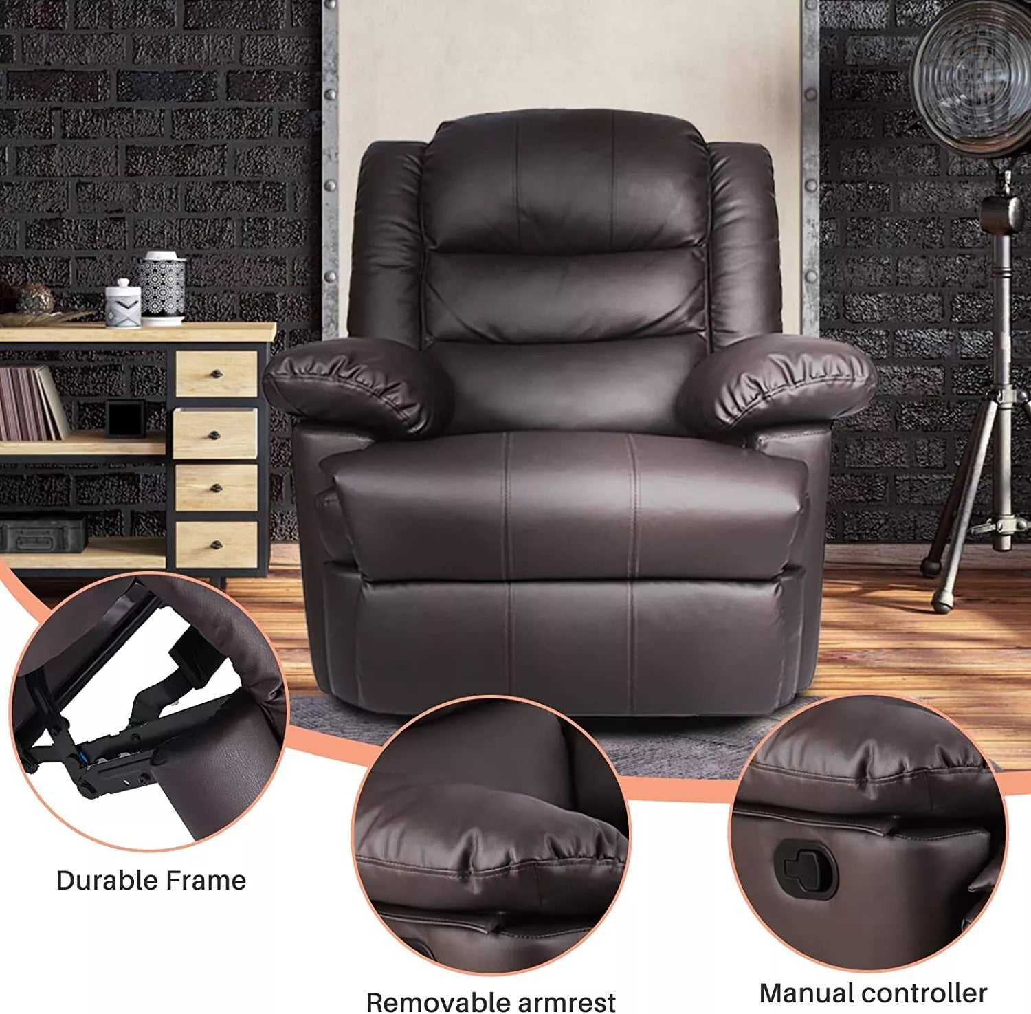 leather recliner armchair