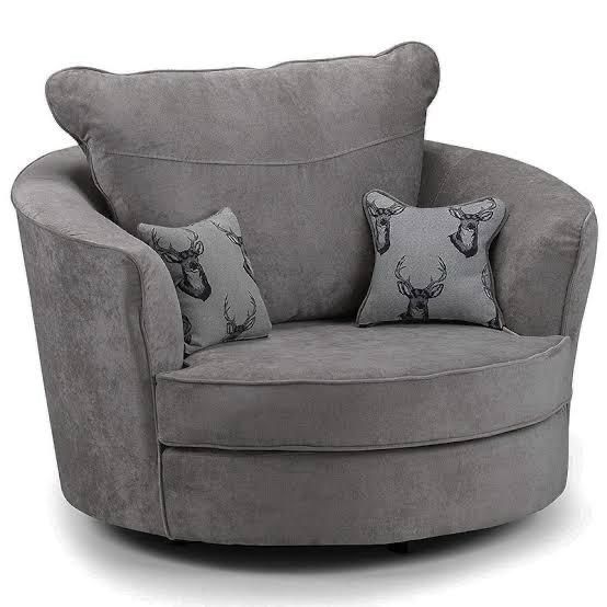 Verona | Swivel Chair | Armchair | Grey | Cuddle Chair | Luxe Comfort | NEW!