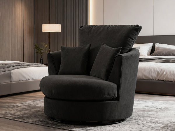 Verona Swivel Chair Black